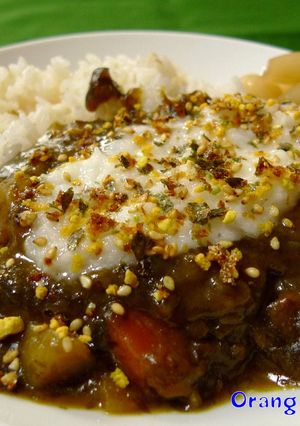残りカレーにとろろ＆のりたまふりかけ☆-レシピのメイン写真
