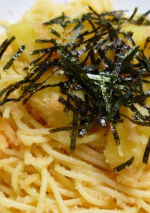 簡単☆基本のたらこスパゲティとポテト-レシピのメイン写真