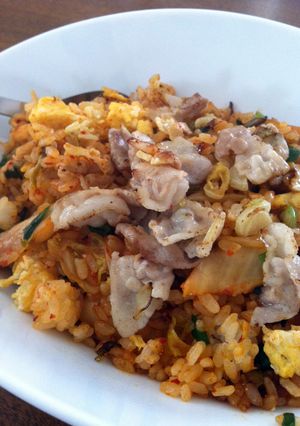 カリカリ豚バラのキムチ炒飯-レシピのメイン写真