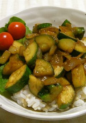 ズッキ☆カレー丼-レシピのメイン写真