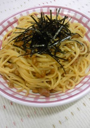 ねぎみそ納豆梅パスタ☆-レシピのメイン写真