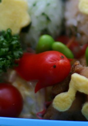 キャラ弁　ソーセージであざらし-レシピのメイン写真