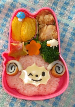 ☆ひつじちゃん弁当☆【キャラ弁】-レシピのメイン写真