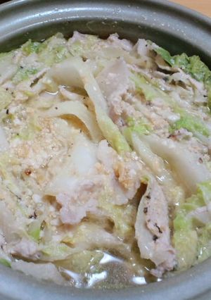 小栗旬の例の白菜と豚バラ独り鍋-レシピのメイン写真