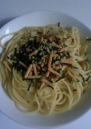 簡単!おいしい!お茶漬けパスタ-レシピのメイン写真