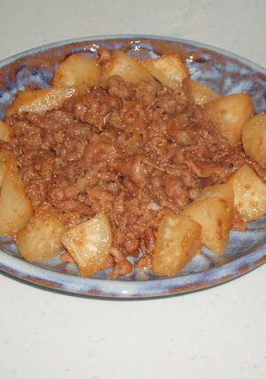大根と牛こま切れのゴマ味噌煮-レシピのメイン写真