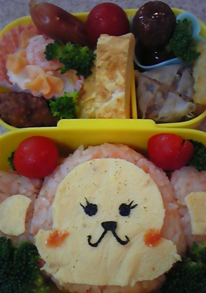 ＜キャラ弁＞おさるさん弁当　簡単！-レシピのメイン写真