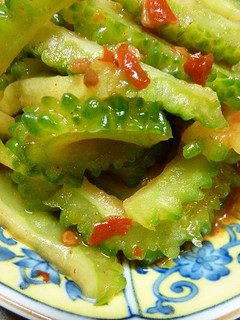 ゴーヤのレンジ蒸し☆紹興酒・豆板醤和え-レシピのメイン写真