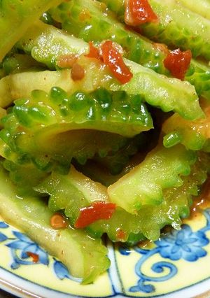 ゴーヤのレンジ蒸し☆紹興酒・豆板醤和え-レシピのメイン写真