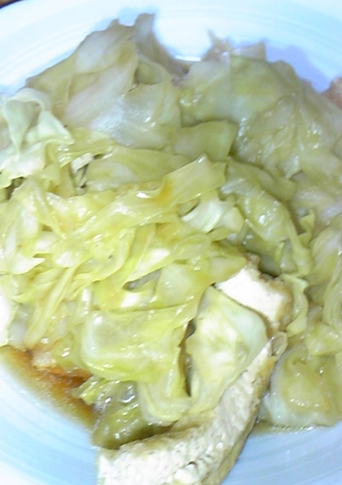 簡単☆キャベツとおあげの煮物-レシピのメイン写真