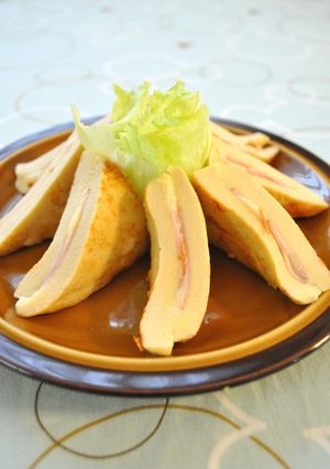 おつまみに♪高野豆腐のハムチーズサンド☆-レシピのメイン写真