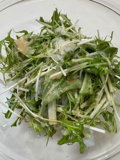 水菜としらたきのサラダ-レシピのメイン写真