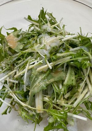 水菜としらたきのサラダ-レシピのメイン写真