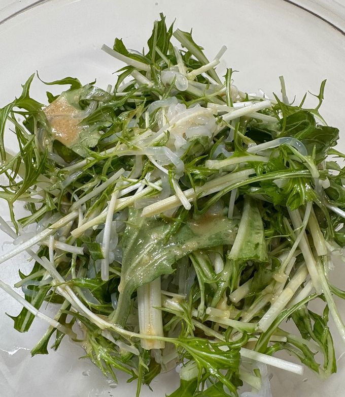 水菜としらたきのサラダ-レシピのメイン写真