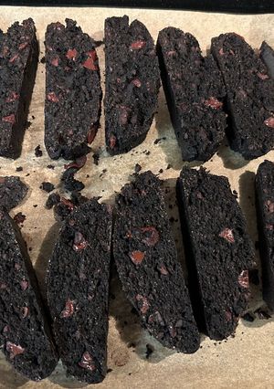 ハロウィンの邪悪な黒マッチョビスコッティ-レシピのメイン写真