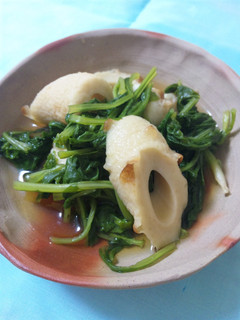 大根の間引き菜とちくわでさっと煮-レシピのメイン写真