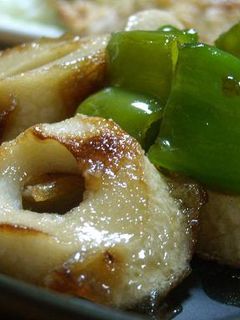 焼きちくわの万願寺とうがらし生姜甘辛炒め-レシピのメイン写真