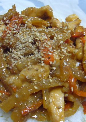 鶏胸肉と大根の味噌炒め丼-レシピのメイン写真
