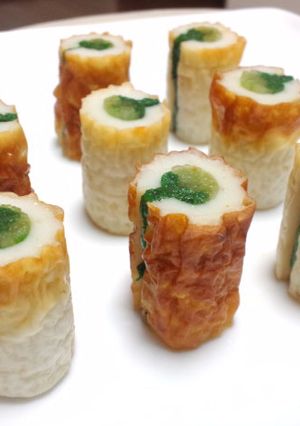 お弁当にも！！水菜ちくわde視力検査!?-レシピのメイン写真