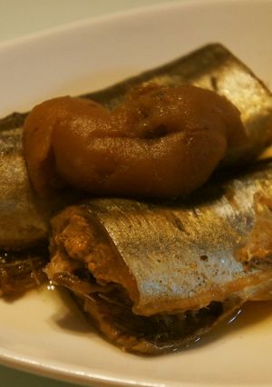 ★圧力鍋で骨まで柔ら~か秋刀魚の梅煮★-レシピのメイン写真