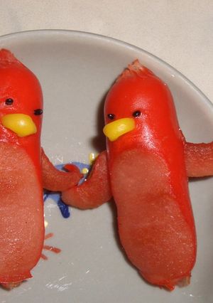 ラブリー♥ペンギンウインナー-レシピのメイン写真