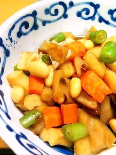 根菜たっぷりの煮物(ちくわ入り)-レシピのメイン写真