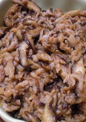 ご飯が進む！豚バラと椎茸の肉みそ風　　♪-レシピのメイン写真