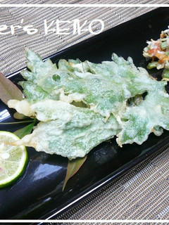 【農家のレシピ】セロリの葉の天ぷら-レシピのメイン写真