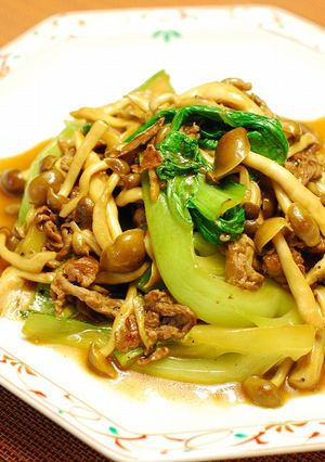 牛肉と青梗菜のオイスターソース炒め-レシピのメイン写真