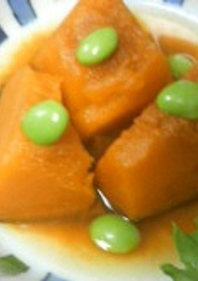 ﾚﾝｼﾞで☆かぼちゃのうま煮-レシピのメイン写真