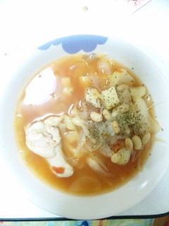 たんぱく質たっぷりトマトスープ-レシピのメイン写真