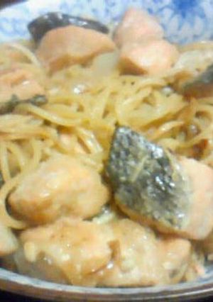秋鮭ときのこのパスタ～バターしょうゆ味-レシピのメイン写真