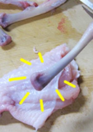 簡単簡単♪手羽先の骨を抜いてみようぜぃ♪-レシピのメイン写真