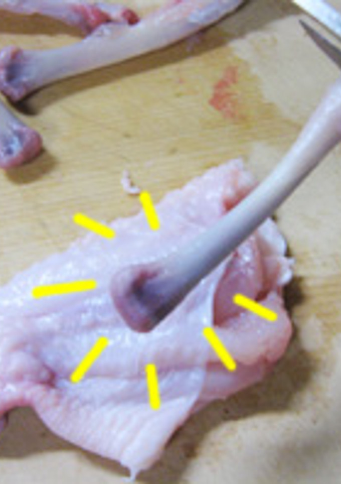 簡単簡単♪手羽先の骨を抜いてみようぜぃ♪-レシピのメイン写真