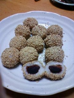 簡単で!ヘルシー!揚げないごま団子-レシピのメイン写真