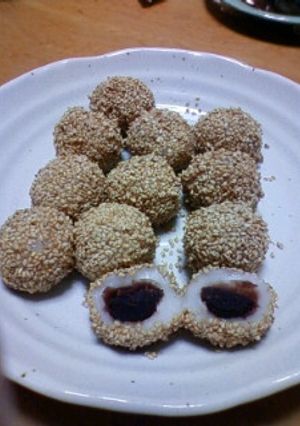 簡単で！ヘルシー！揚げないごま団子-レシピのメイン写真