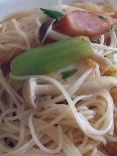 1人ランチ☆キムチそうめんチャンプルー☆-レシピのメイン写真