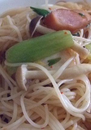 １人ランチ☆キムチそうめんチャンプルー☆-レシピのメイン写真