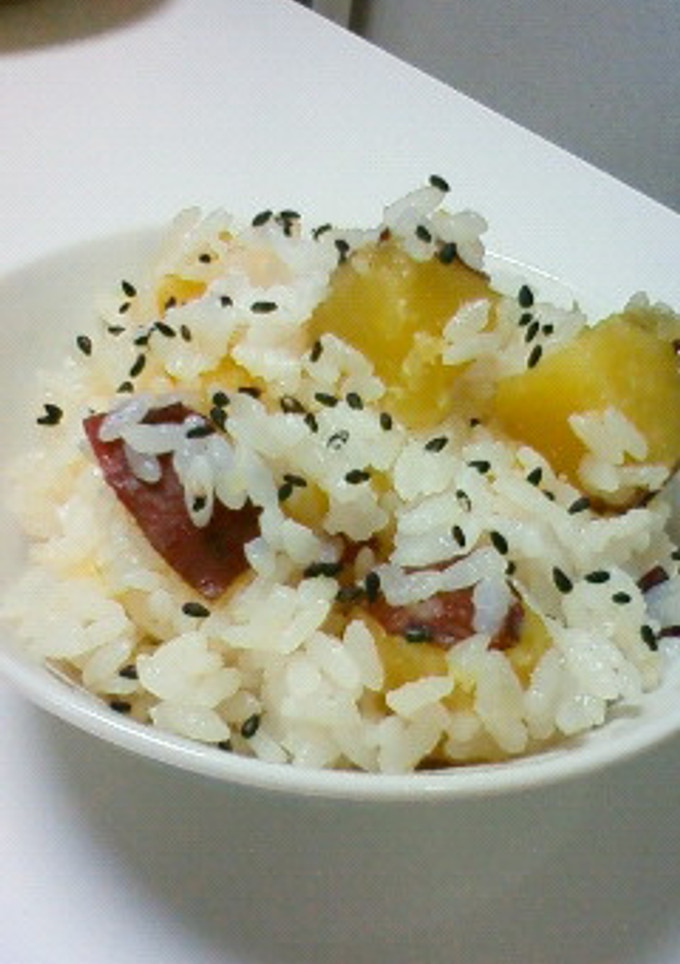 さつま芋と鶏肉のほっくり炊き込みご飯-レシピのメイン写真