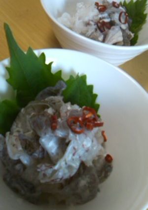 鯛の皮のおろしポン酢-レシピのメイン写真
