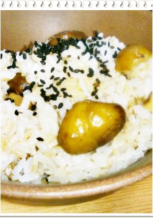天津甘栗で簡単♪発芽米栗ごはん-レシピのメイン写真