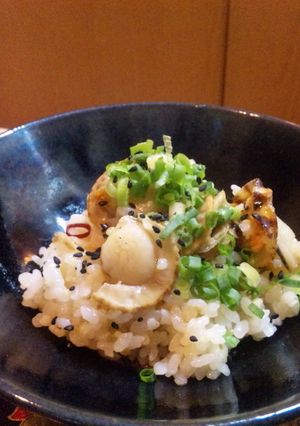 ベビー帆立のオイル漬けde炊き込みご飯-レシピのメイン写真