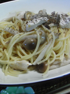 ドレッシングで鶏ときのこの和風パスタ-レシピのメイン写真