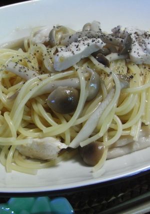 ドレッシングで鶏ときのこの和風パスタ-レシピのメイン写真