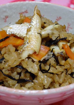 『干物の炊き込み混ぜご飯』-レシピのメイン写真