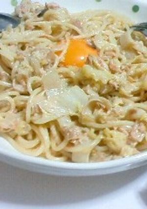 白菜のツナマヨパスタ-レシピのメイン写真