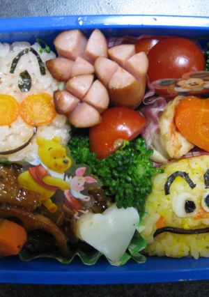 アンパンマン　カレーパンマン　キャラ弁-レシピのメイン写真
