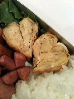 お弁当にハート♬たまご焼き♪-レシピのメイン写真