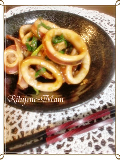 烏賊(イカ)の中華風味噌炒め-レシピのメイン写真