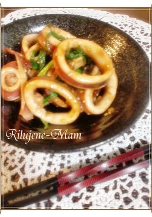 烏賊（イカ）の中華風味噌炒め-レシピのメイン写真